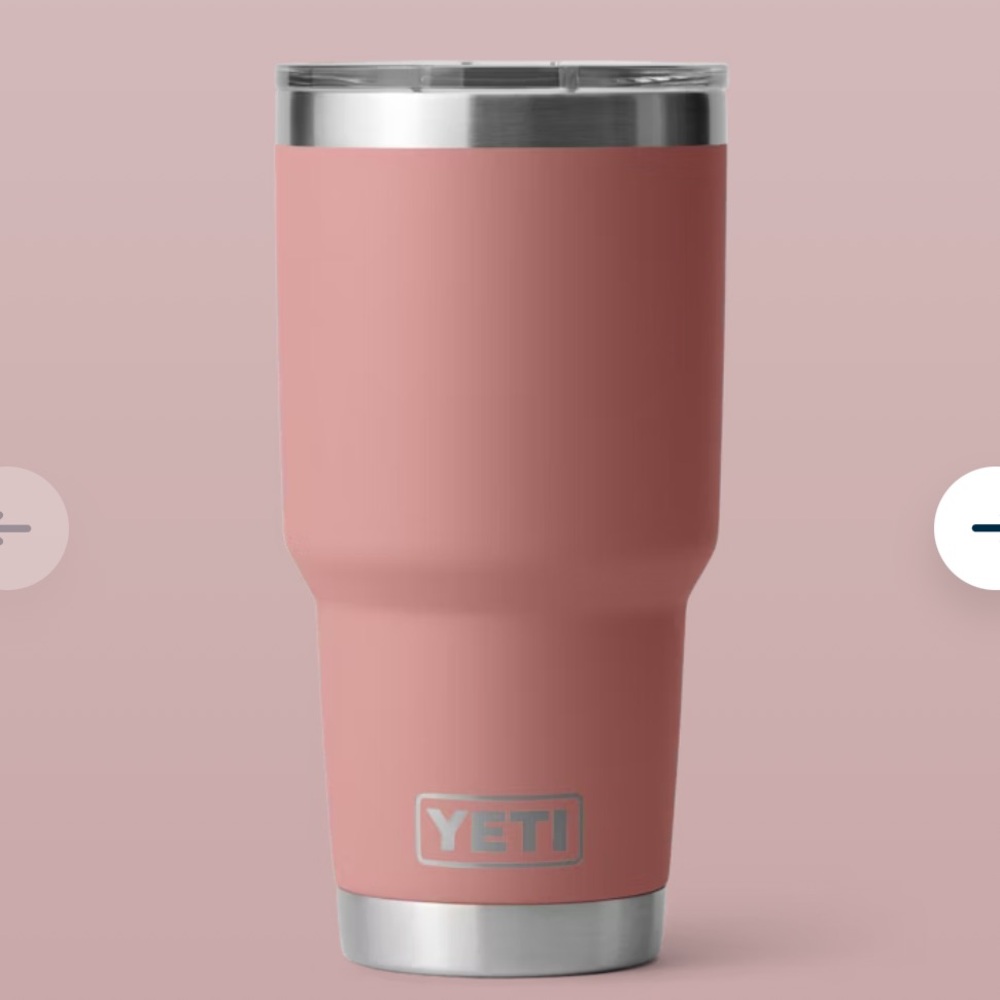 Yeti 30 oz Tumbler w/ Magslider Lid Sandstone Pink NEW